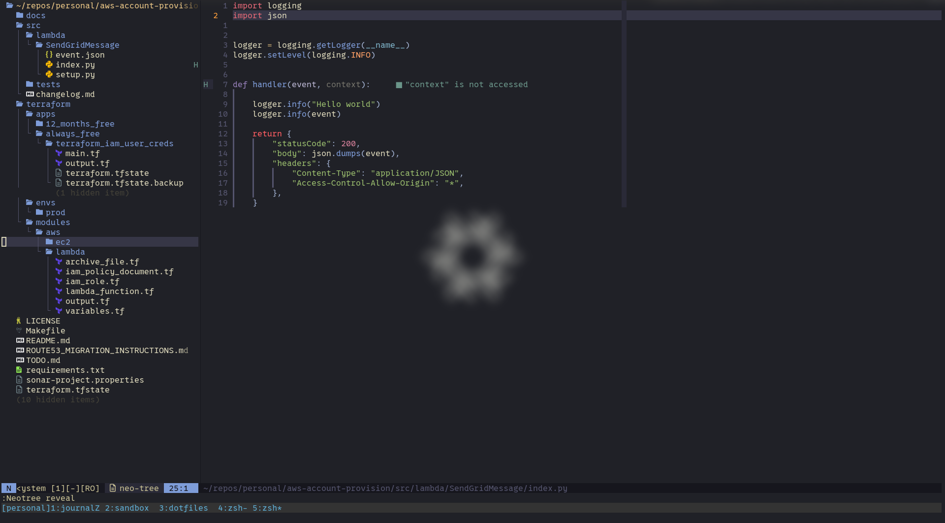 Environment screenshot 1